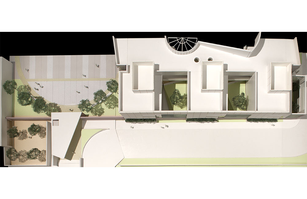 Image 5. Top view of building model.