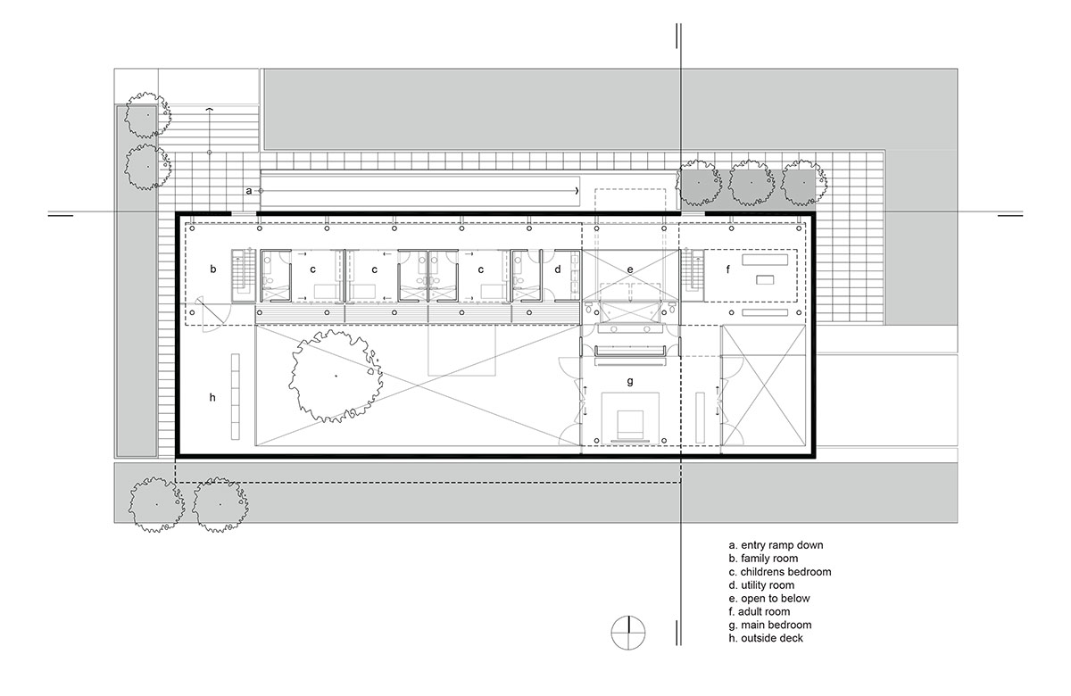 Image 3. Upper level plan of residence.