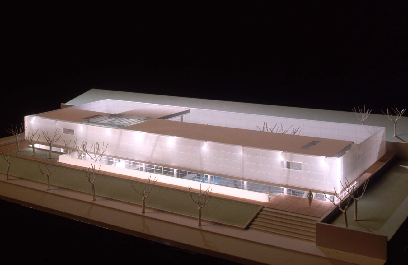 Image 5. Three quarter aerial street view of residence model.