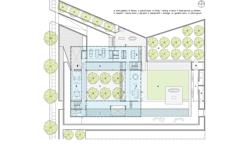 Image 2. Lower level plan of residence.