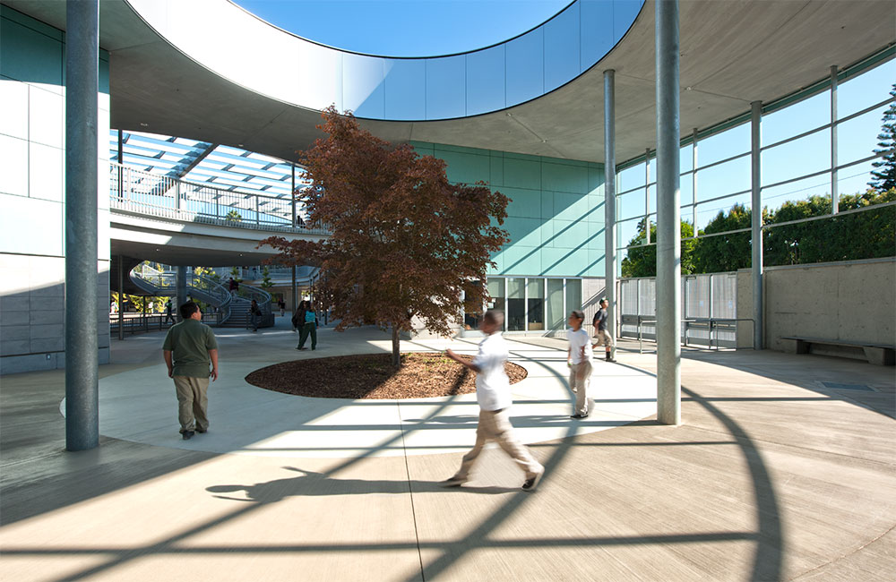 Image 5. Ground level view of secondary cylindrical courtyard.