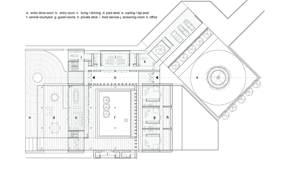 Image 2. Lower level plan of residence.