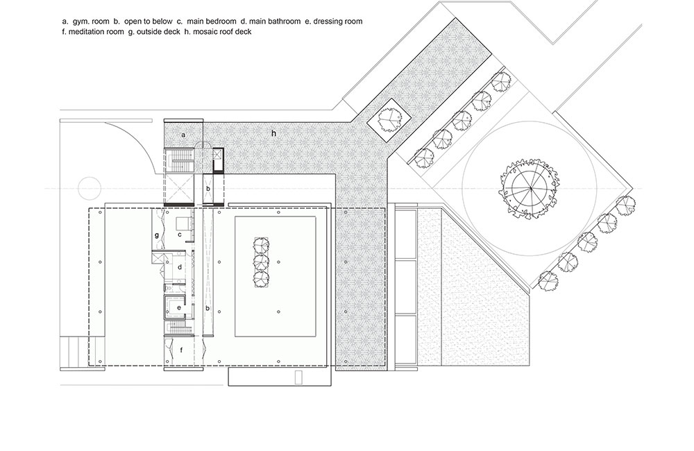 Image 3. Upper level plan of residence.